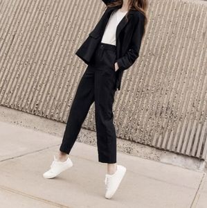 Madewell Tapered Huston Crop Pull-on Pants size L